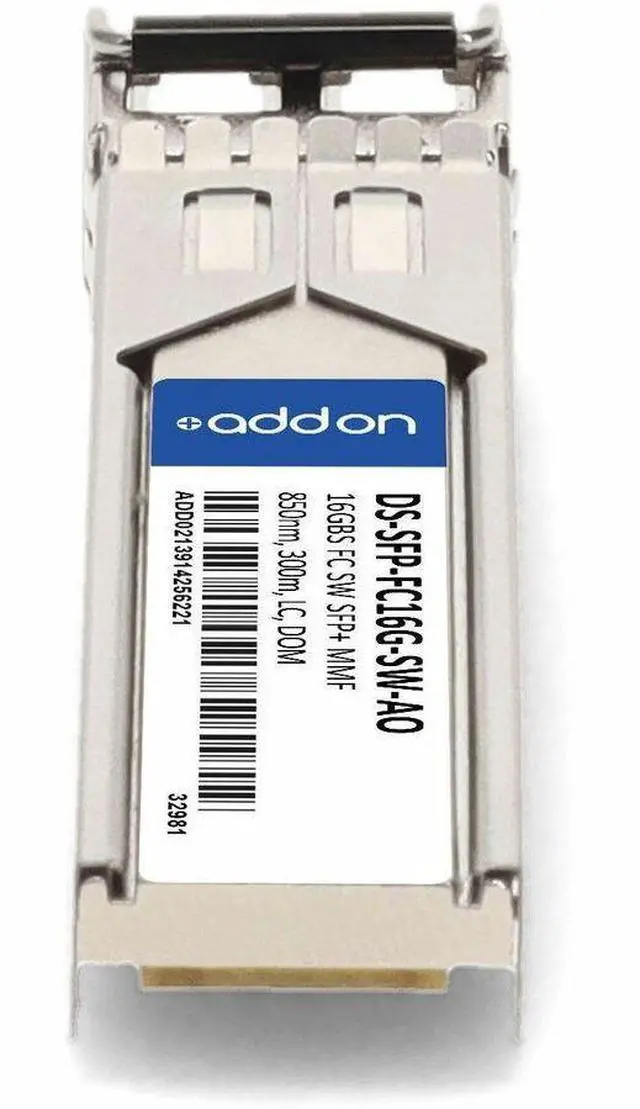 Alt view image 15 of 17 - AddOn Cisco DS-SFP-FC16G-SW Compatible TAA Compliant 16GBase-SW Fibre Channel SFP+ Transceiver LC,
