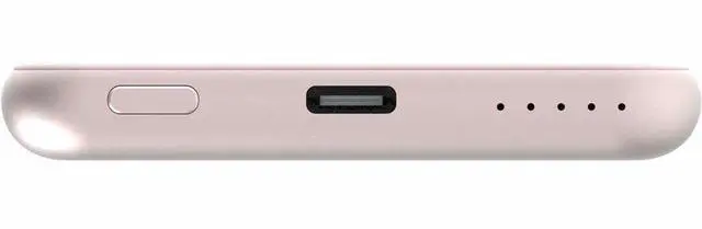 Alt view image 2 of 8 - Verbatim Charge 'n' Go Magnetic Wireless Power Bank 5000 mAh - Pink - For Smartphone, Qi-enabled Device - Lithium Polymer (Li-Polymer) - 5000 mAh - 15 W - 2.40 A, 2.22 A, 1.67 A - 5 V DC, 9