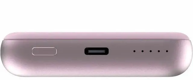 Alt view image 6 of 8 - Verbatim Charge 'n' Go Magnetic Wireless Power Bank 10000 mAh - Pink - 10000 mAh - 20 W - USB Type-C Connector - 1 x USB - Pink