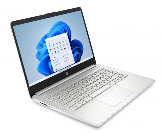 Alt view image 2 of 5 - HP 14" HD Notebook Intel Pentium Silver N6000 4GB RAM 64GB eMMC Natural Silver - Intel Pentium Silver N6000 Quad-core - 14" 1366 x 768 Anti-Glare Display - 4 GB DDR4 RAM - 64 GB eMMC - Up to