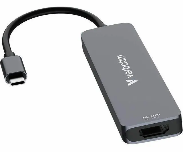 Alt view image 6 of 11 - Verbatim USB-C Essentials Multiport Hub- 6 Ports - for Camera - Charging Capability - Memory Card Reader - SD, microSD - USB Type C - 4K @30Hz - 3840 x 2160 - 3 x USB Ports - 2 x USB Type-A Ports - US