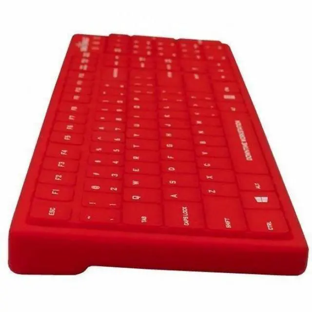 Alt view image 3 of 4 - Seal Shield Seal Silk Pro SRK104 Keyboard - Cable Connectivity - USB Interface - Windows 11 - PC - Mechanical Keyswitch - Red