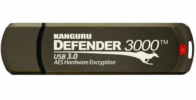 Alt view image 6 of 6 - Kanguru Defender 3000 FIPS 512GB Level 3 Certified Secure USB 3.0 Flash Drive