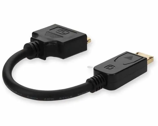 Alt view image 15 of 19 - DisplayPort 1.2 Male to DVI-I (29 pin) Female Black Active Adapter For Resolution Up to 1920x1200 (WUXGA)