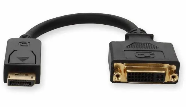 Alt view image 17 of 19 - DisplayPort 1.2 Male to DVI-I (29 pin) Female Black Active Adapter For Resolution Up to 1920x1200 (WUXGA)