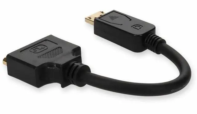Alt view image 19 of 19 - DisplayPort 1.2 Male to DVI-I (29 pin) Female Black Active Adapter For Resolution Up to 1920x1200 (WUXGA)
