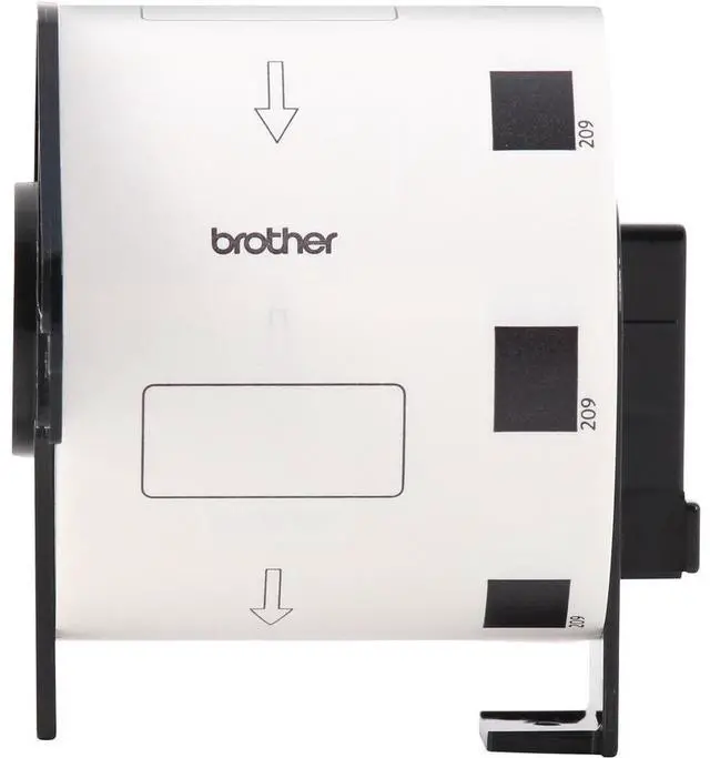 Alt view image 17 of 18 - Brother DK-1209 Small Address Paper Labels 2-4/10" x 1-1/10" Black on White 800 Labels/Roll 3 Rolls/Box (DK-12093PK)