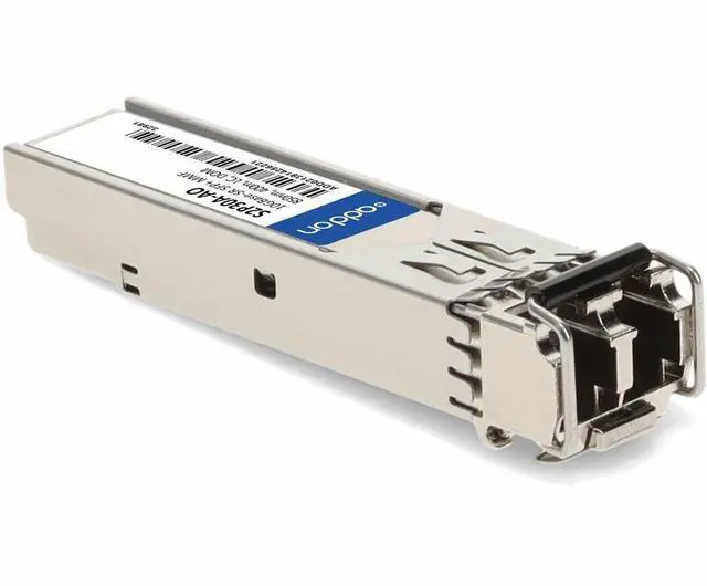 Alt view image 2 of 9 - AddOn HP S2P30A Compatible TAA 10GBase-SR SFP+ Transceiver (MMF, 850nm, 400m, LC, DOM) - For Data Networking, Optical Network - LC 10GBase-SR Network - 850 nm Wavelength - Multi-mode10GBase-S