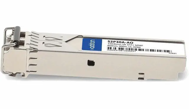 Alt view image 5 of 9 - AddOn HP S2P30A Compatible TAA 10GBase-SR SFP+ Transceiver (MMF, 850nm, 400m, LC, DOM) - For Data Networking, Optical Network - LC 10GBase-SR Network - 850 nm Wavelength - Multi-mode10GBase-S
