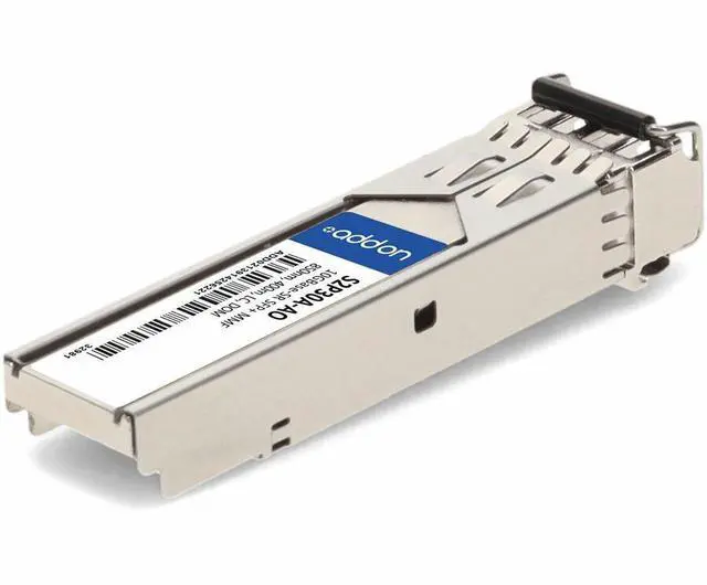 Alt view image 6 of 9 - AddOn HP S2P30A Compatible TAA 10GBase-SR SFP+ Transceiver (MMF, 850nm, 400m, LC, DOM) - For Data Networking, Optical Network - LC 10GBase-SR Network - 850 nm Wavelength - Multi-mode10GBase-S