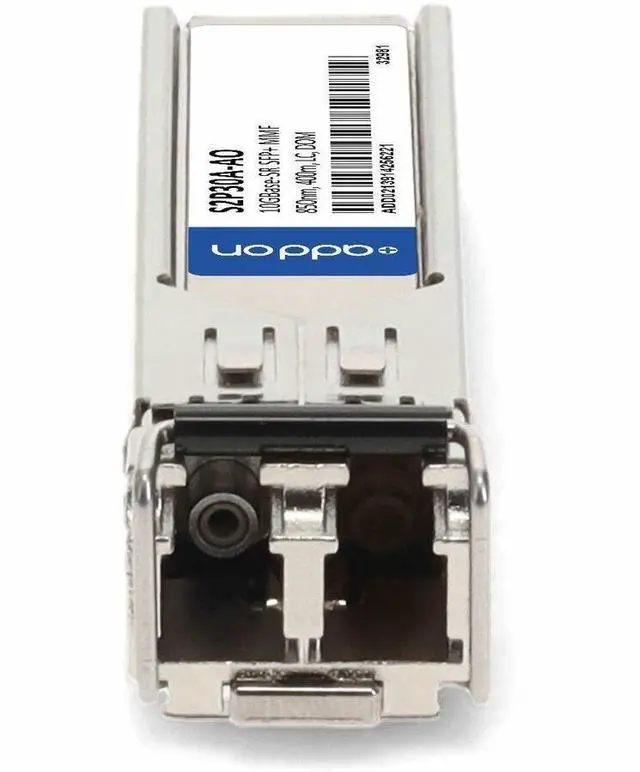 Alt view image 7 of 9 - AddOn HP S2P30A Compatible TAA 10GBase-SR SFP+ Transceiver (MMF, 850nm, 400m, LC, DOM) - For Data Networking, Optical Network - LC 10GBase-SR Network - 850 nm Wavelength - Multi-mode10GBase-S