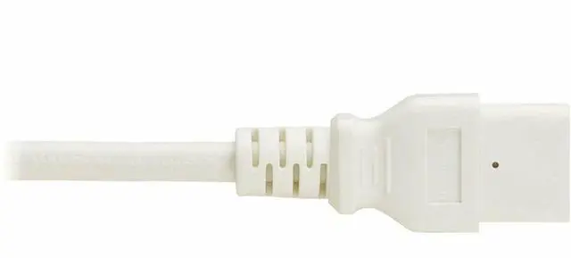 Alt view image 5 of 7 - Eaton Tripp Lite Series Power Cord, C14 to C21 - Heavy-Duty, 15A, 250V, 14 AWG, 2 ft. (0.6 m), White