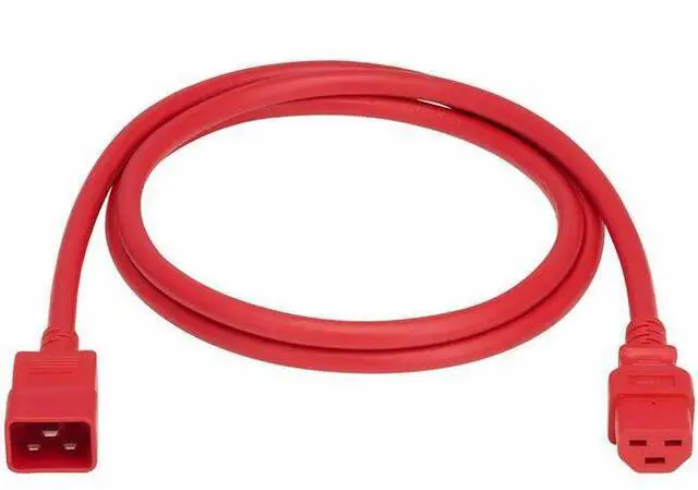Main image of Eaton Tripp Lite Series Power Cord, C20 to C21 - Heavy-Duty, 20A, 250V, 12 AWG, 5 ft. (1.5 m), Red - For Network Switch, PDU, UPS, Switch, Server, Network Device, Rack, Blade Server, Router - 12 Gauge