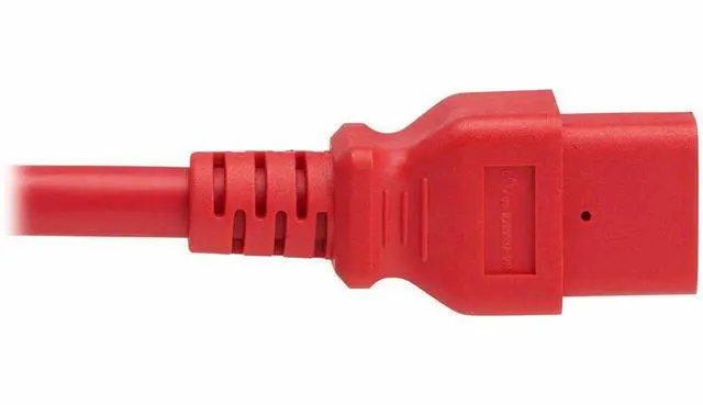 Alt view image 3 of 7 - Eaton Tripp Lite Series Power Cord, C20 to C21 - Heavy-Duty, 20A, 250V, 12 AWG, 5 ft. (1.5 m), Red - For Network Switch, PDU, UPS, Switch, Server, Network Device, Rack, Blade Server, Router - 12 Gauge