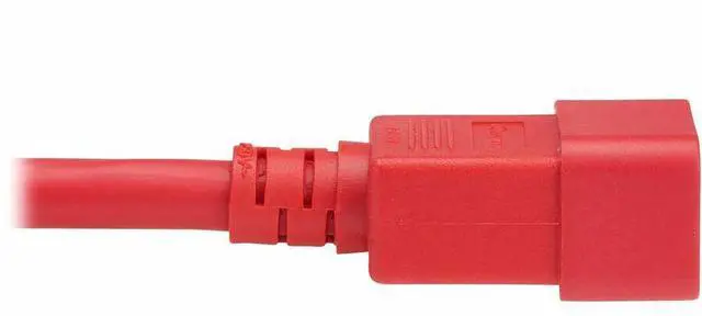 Alt view image 6 of 7 - Eaton Tripp Lite Series Power Cord, C20 to C21 - Heavy-Duty, 20A, 250V, 12 AWG, 5 ft. (1.5 m), Red - For Network Switch, PDU, UPS, Switch, Server, Network Device, Rack, Blade Server, Router - 12 Gauge