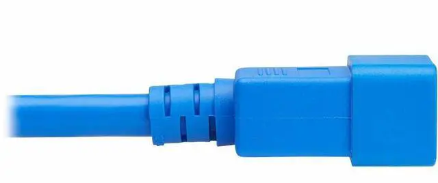 Alt view image 2 of 7 - Eaton Tripp Lite Series Power Cord, C20 to C21 - Heavy-Duty, 20A, 250V, 12 AWG, 4 ft. (1.2 m), Blue - For Network Switch, PDU, UPS, Switch, Server, Network Device, Rack, Blade Server, Router - 12 Gaug