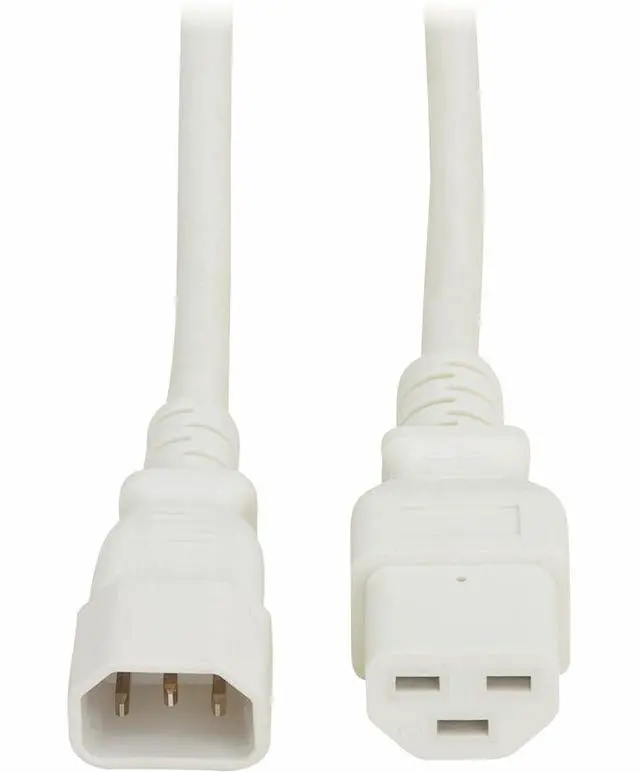Alt view image 4 of 7 - Eaton Tripp Lite Series Power Cord, C14 to C21 - Heavy-Duty, 15A, 250V, 14 AWG, 5 ft. (1.5 m), White - For Computer, Server, UPS, PDU, Switch, Rack, Network Device, Blade Server, Router, Network Switc