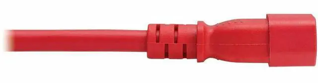 Alt view image 6 of 7 - Eaton Tripp Lite Series Power Cord, C14 to C21 - Heavy-Duty, 15A, 250V, 14 AWG, 5 ft. (1.5 m), Red - For Computer, Server, UPS, PDU, Switch, Rack, Network Device, Blade Server, Router, Network Switch
