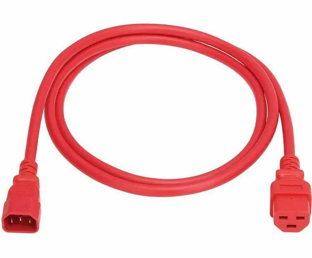 Alt view image 7 of 7 - Eaton Tripp Lite Series Power Cord, C14 to C21 - Heavy-Duty, 15A, 250V, 14 AWG, 5 ft. (1.5 m), Red - For Computer, Server, UPS, PDU, Switch, Rack, Network Device, Blade Server, Router, Network Switch
