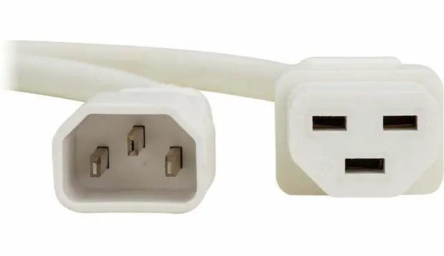 Alt view image 2 of 7 - Eaton Tripp Lite Series Power Cord, C14 to C21 - Heavy-Duty, 15A, 250V, 14 AWG, 3 ft. (0.9 m), White - For Computer, Server, UPS, PDU, Switch, Rack, Network Device, Blade Server, Router, Network Switc