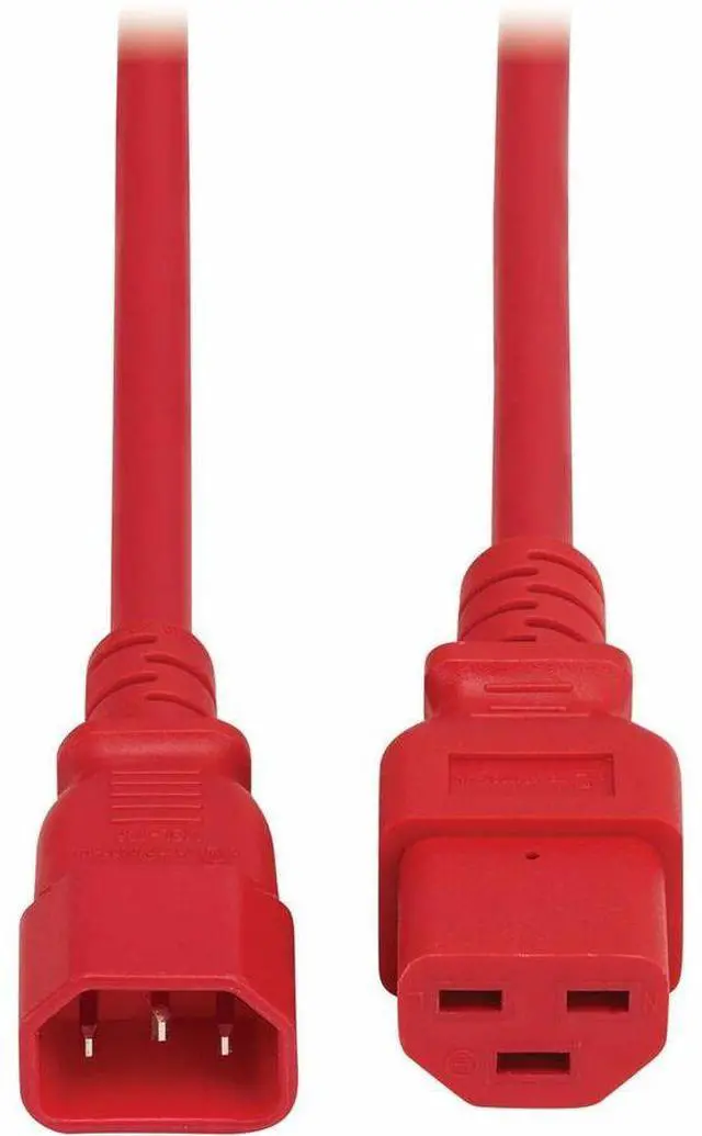 Alt view image 7 of 7 - Eaton Tripp Lite Series Power Cord, C14 to C21 - Heavy-Duty, 15A, 250V, 14 AWG, 4 ft. (1.2 m), Red - For Computer, Server, UPS, PDU, Switch, Rack, Network Device, Blade Server, Router, Network Switch