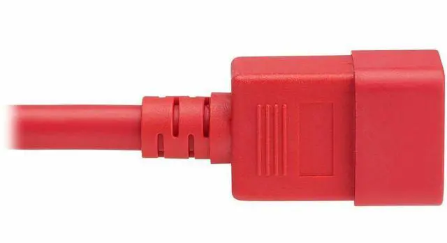 Alt view image 5 of 7 - Eaton Tripp Lite Series Power Cord, C20 to C21 - Heavy-Duty, 20A, 250V, 12 AWG, 4 ft. (1.2 m), Red - For Network Switch, PDU, UPS, Switch, Server, Network Device, Rack, Blade Server, Router - 12 Gauge