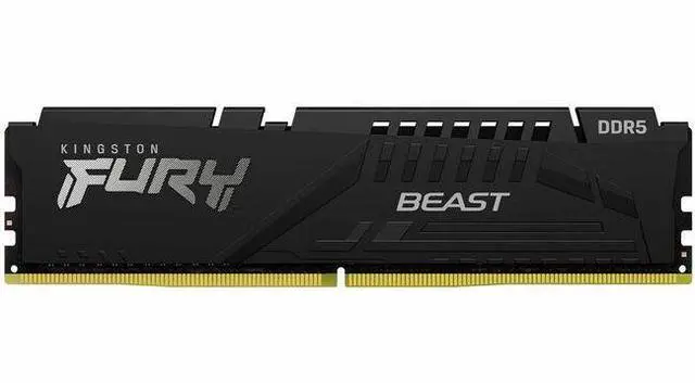 Main image of Kingston FURY Beast RAM Module - For Motherboard - 32 GB (1 x 32GB) - DDR5-5200/PC5-41600 DDR5 SDRAM - 5200 MHz Single-rank Memory - CL40 - 1.25 V - Non-ECC - Unbuffered - 288-pin - DIMM - Lifetime Wa