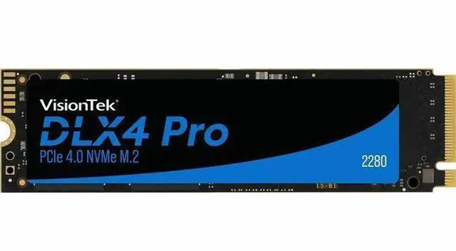 Alt view image 3 of 6 - VisionTek  1 TB DLX4 Pro Solid State Drive - M.2 2280 Internal - PCI Express NVMe PCI Express NVMe 4.0 x4 Model 901709
