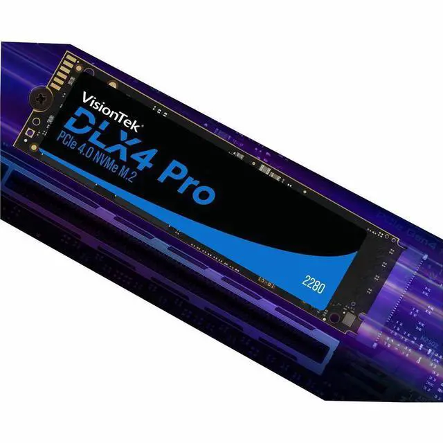 Alt view image 5 of 6 - VisionTek  1 TB DLX4 Pro Solid State Drive - M.2 2280 Internal - PCI Express NVMe PCI Express NVMe 4.0 x4 Model 901709