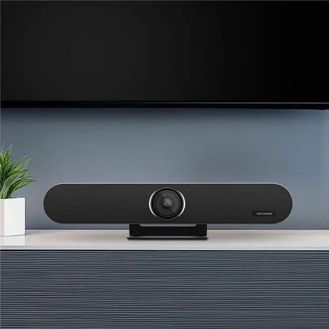Alt view image 2 of 7 - ROCWARE RB10 Video Conferencing Camera - 20 Megapixel - 30 fps - USB 3.0 Type C - 4K - 3840 x 2160 Video - CMOS Sensor - Adjustable Focus - 120° Angle - Table Mount, Wall - 5x Digital Zoom - M