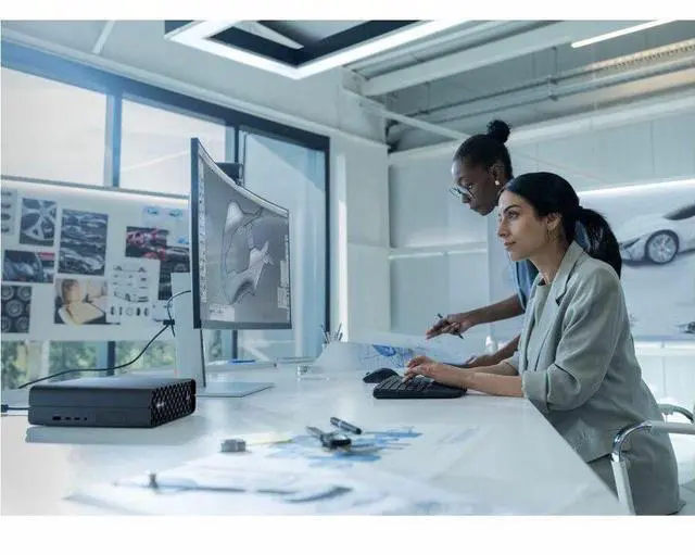 Alt view image 8 of 8 - HP Z2 Mini G1i Workstation Intel Core Ultra 7 265 32 GB 1 TB SSD Mini PC Black Intel W880 Chip Windows 11 Pro NVIDIA RTX A400 4 GB Graphics English Keyboard Ethernet Wireless LAN BM6G2UTABA