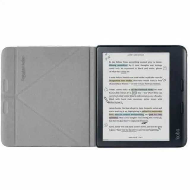 Alt view image 4 of 4 - Kobo Libra Colour Notebook SleepCover Case | Sleep/Wake Technology | Built-In 2-Way Stand | Vegan Leather | Compatible with 7" Kobo Libra Colour eReader