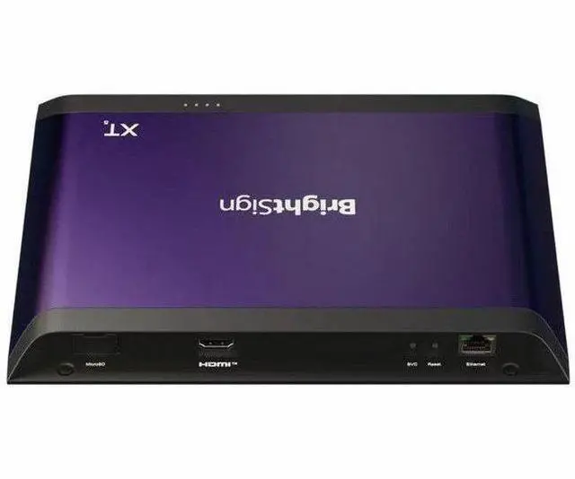 Alt view image 4 of 6 - BrightSign XT245 Ultra-Thin 8K Digital Signage Player  3D Graphics, High Frame Rate, Gb Ethernet, HDMI