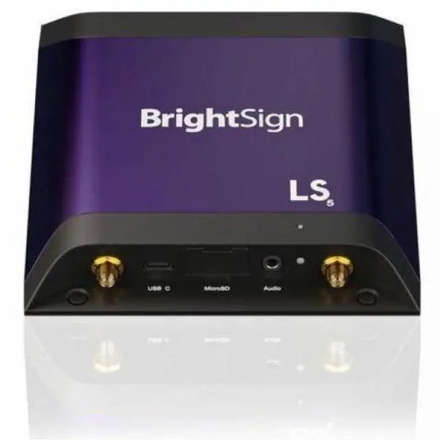 Alt view image 5 of 7 - BrightSign LS445 4K Digital Signage Player  H.265, HTML5, HDMI Out, Graphics & Audio