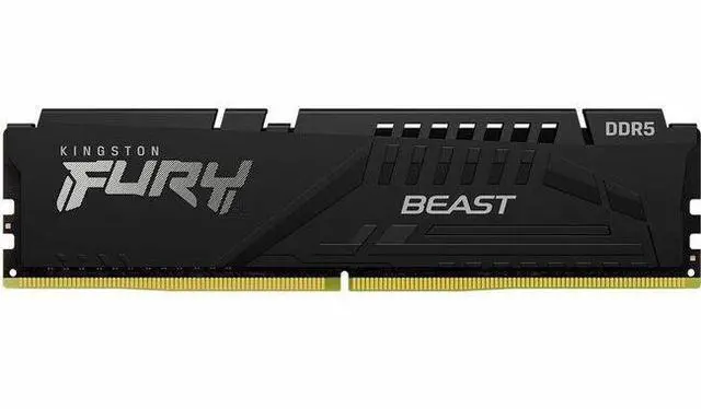 Main image of Kingston FURY Beast RAM Module - 64 GB (2 x 32GB) - DDR5-6000/PC5-48000 DDR5 SDRAM - 6000 MHz Single-rank Memory - CL36 - 1.35 V - On-die ECC - 288-pin - DIMM - Lifetime Warranty