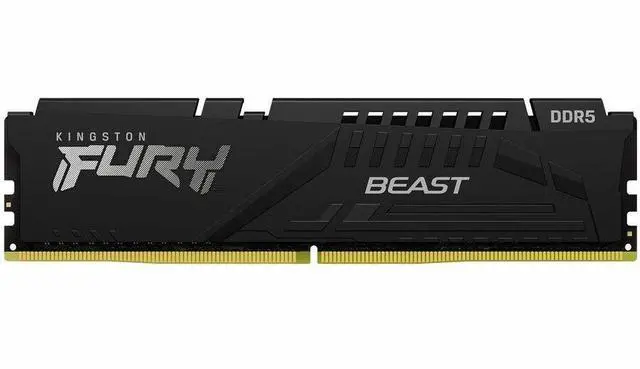 Alt view image 4 of 12 - Kingston FURY Beast RAM Module - For Motherboard - 64 GB (2 x 32GB) - DDR5-5200/PC5-41600 DDR5 SDRAM - 5200 MHz Single-rank Memory - CL40 - 1.25 V - Non-ECC - Unbuffered - 288-pin - DIMM - Lifetime Wa