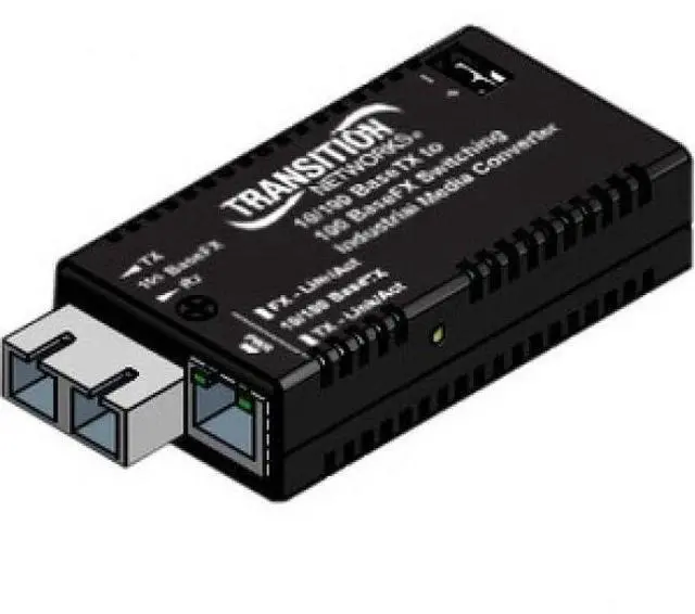 Alt view image 2 of 6 - Transition Networks Hardened Mini Fast Ethernet Media Converter