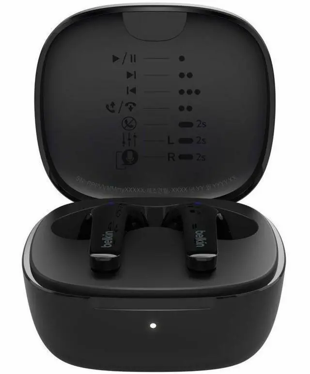 Alt view image 6 of 7 - Belkin SoundForm Motion2 True Wireless In-ear Earbuds - Black
