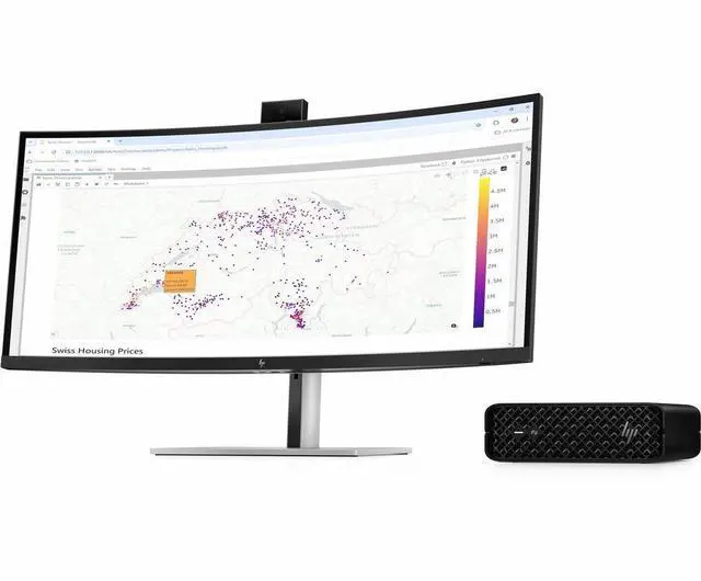 Alt view image 7 of 7 - HP Z2 Mini G1i Workstation Intel Core Ultra 7 265 16 GB 512 GB SSD Mini PC Black