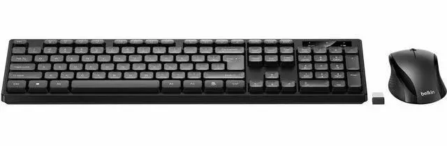 Alt view image 3 of 7 - Belkin Keyboard & Mouse - Wireless Keyboard - Wireless Mouse - Optical