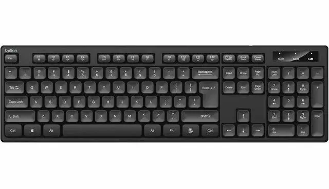 Alt view image 6 of 7 - Belkin Keyboard & Mouse - Wireless Keyboard - Wireless Mouse - Optical
