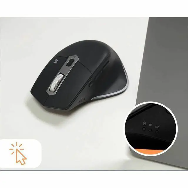 Alt view image 4 of 7 - Macally X9 Performance Keyboard and Mouse - Scissors Wireless Bluetooth/RF 2.40 GHz Keyboard - Wireless Bluetooth/RF Mouse - Compatible with Notebook, Computer, Desktop Computer for PC, Mac