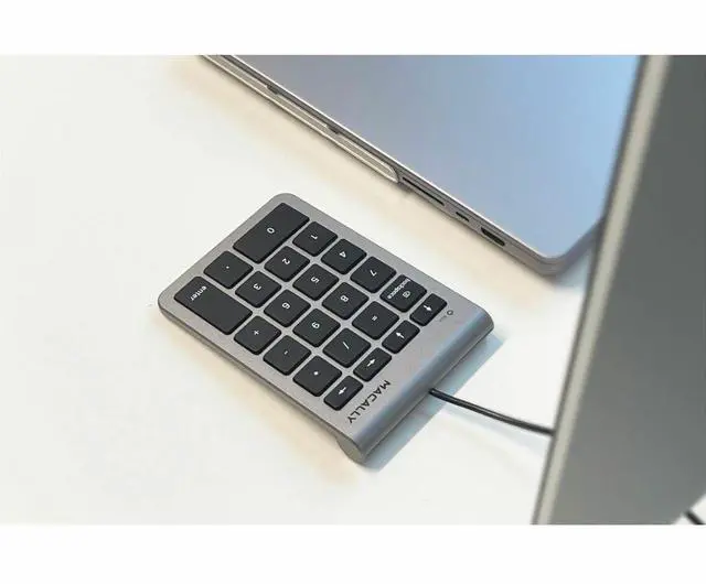 Alt view image 5 of 8 - Macally Wired USB C Numeric Keypad for Mac - Work Better - Type C Number Pad for MacBook Pro/Air, iMac, and PC - USB C Wired Number Pad with 5ft Cable and Arrow Keys - 10 Key USB Keypad for Laptop