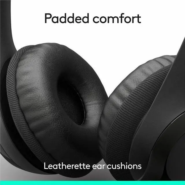 Alt view image 4 of 7 - Logitech H390 USB Type C Noise Cancelling Computer Headset - Black