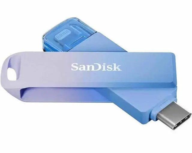 Alt view image 10 of 13 - SanDisk Creator Series 256GB USB Type-C and Lightning Phone Drive SDIXD0N-256G-GN6TP
