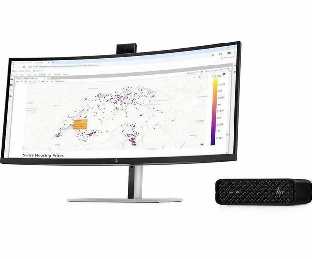 Alt view image 5 of 15 - HP Z2 G1i Workstation - Intel Core Ultra 5 235 - 16 GB - 512 GB SSD - Mini PC - Black - Intel W880 Chip - Windows 11 Pro - NVIDIA RTX A400 4 GB Graphics - English Keyboard - Ethernet - Wireless LAN