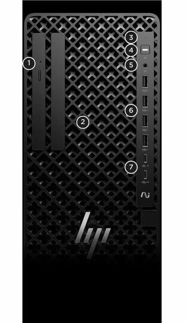 Alt view image 3 of 6 - HP Z1 G1i Desktop Computer - Intel Core Ultra 7 265 - 64 GB - 1 TB SSD - Tower - Black - Intel Q870 Chip - Windows 11 Pro - Intel DDR5 SDRAM - English Keyboard - 500 W