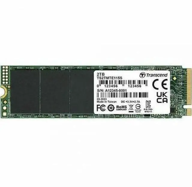 Alt view image 5 of 13 - 500GB Transcend PCIe SSD 115S NVMe M.2 2280 PCIe Gen3 x4 SSD