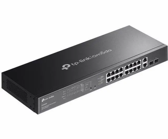 Alt view image 2 of 7 - TP-Link Omada 20-Port Gigabit Easy Managed Switch with 16-Port PoE+ - 18 Ports - Manageable - Gigabit Ethernet - 10/100/1000Base-T, 1000Base-X - 2 Layer Supported - 2 SFP Slots - 289.70 W Power Consum