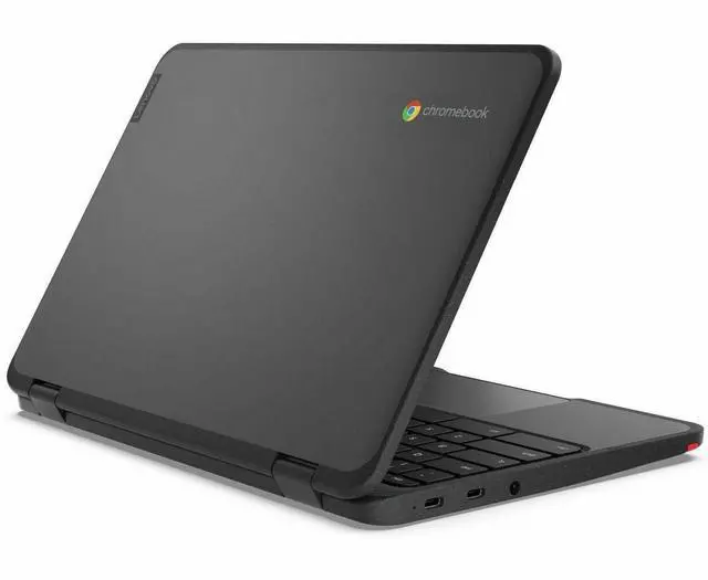 Alt view image 6 of 7 - Lenovo 500e Chromebook Gen 4s 11.6" Touchscreen Chromebook - Intel N-Series N250 - 8GB - 64GB Flash Memory - Gray - ChromeOS - Webcam - IEEE 802.11ax Wireless 83N80001US